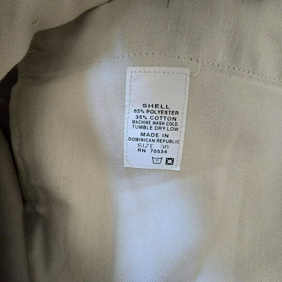 Orvis Mens Beige Khaki Pants Size 36 Polyester & Cotton Blend CM2104 - Picture 5 of 8